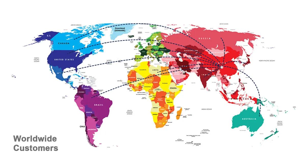 Global Customers Map